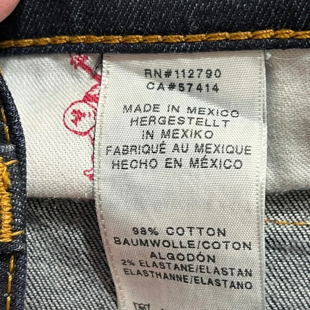 True Religion Jeans Billy Cut Straight 33 (Actual 38x34) Cut 704870 Mexico Men's